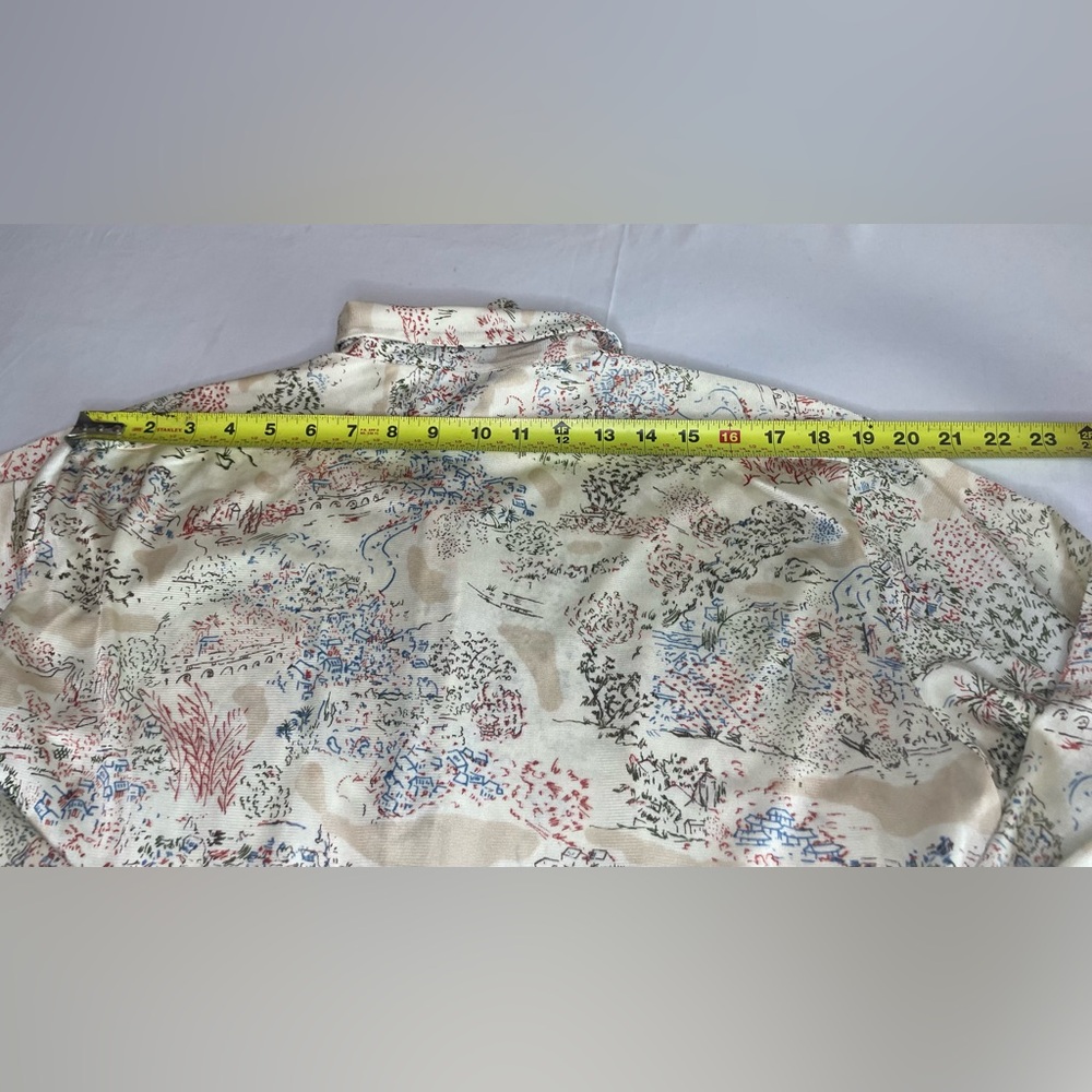 Men's Cream Patterned Shirt - Picture 13 of 13